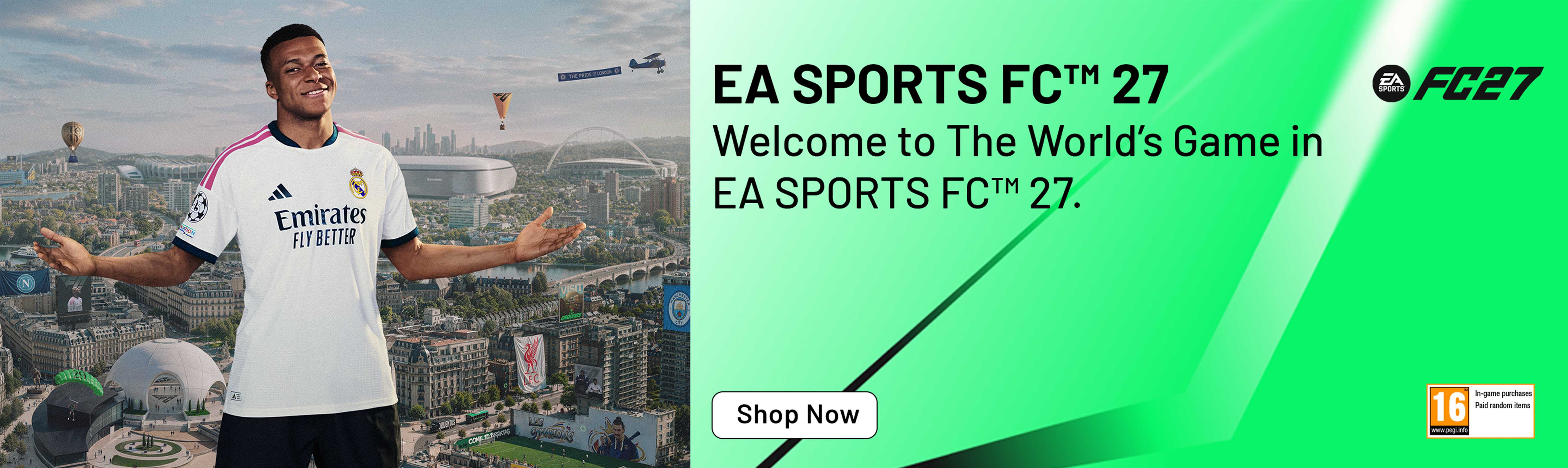 EA Sports FC™ 27. Welcome to The World's Game in EA Sports FC™ 27.