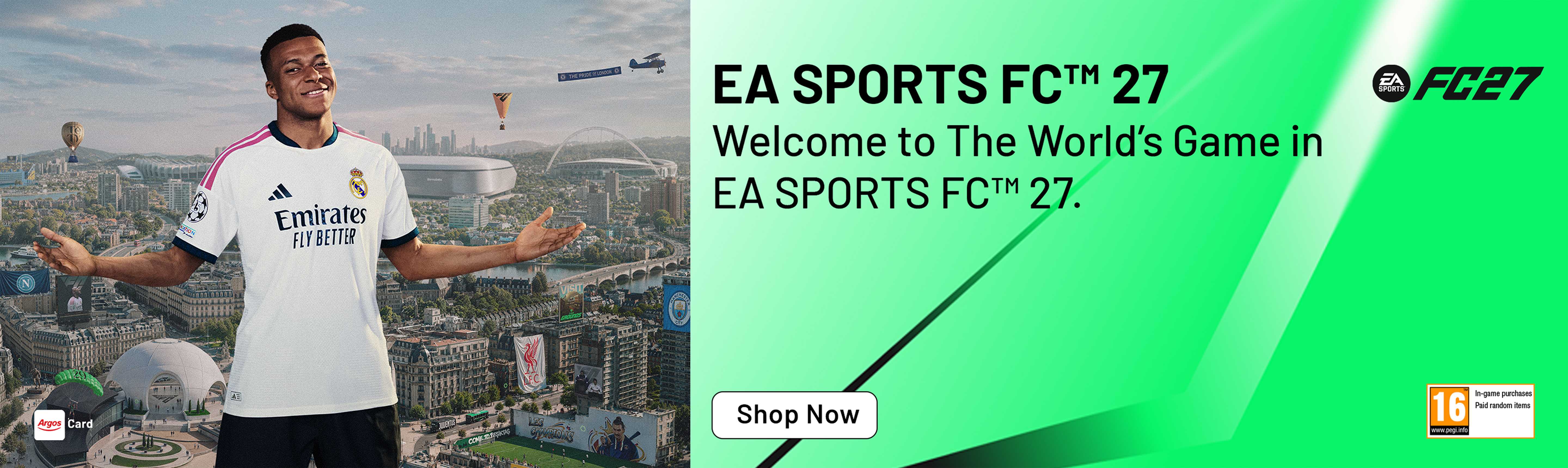 EA Sports FC™ 27. Welcome to The World's Game in EA Sports FC™ 27.