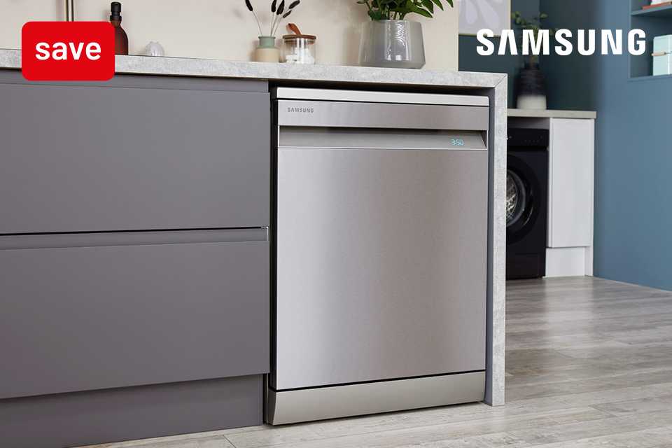 Free installation. On selected Samsung large kitchen appliances.