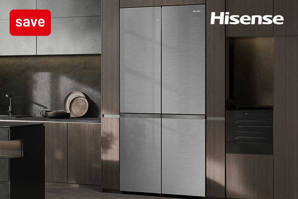 Claim up to £300 cashback. On selected Hisense large kitchen appliances.