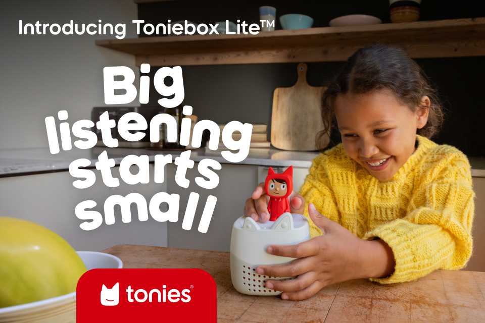 Introducing Toniebox Lite. Big listening starts small!