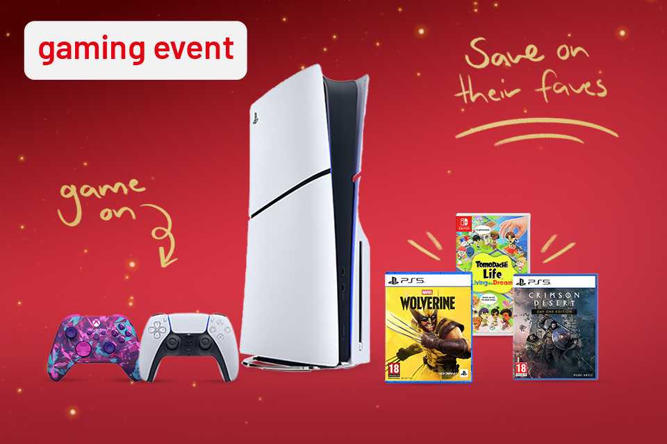 Gaming event. Next level gaming. Save up to 30% across selected games, accessories & more.