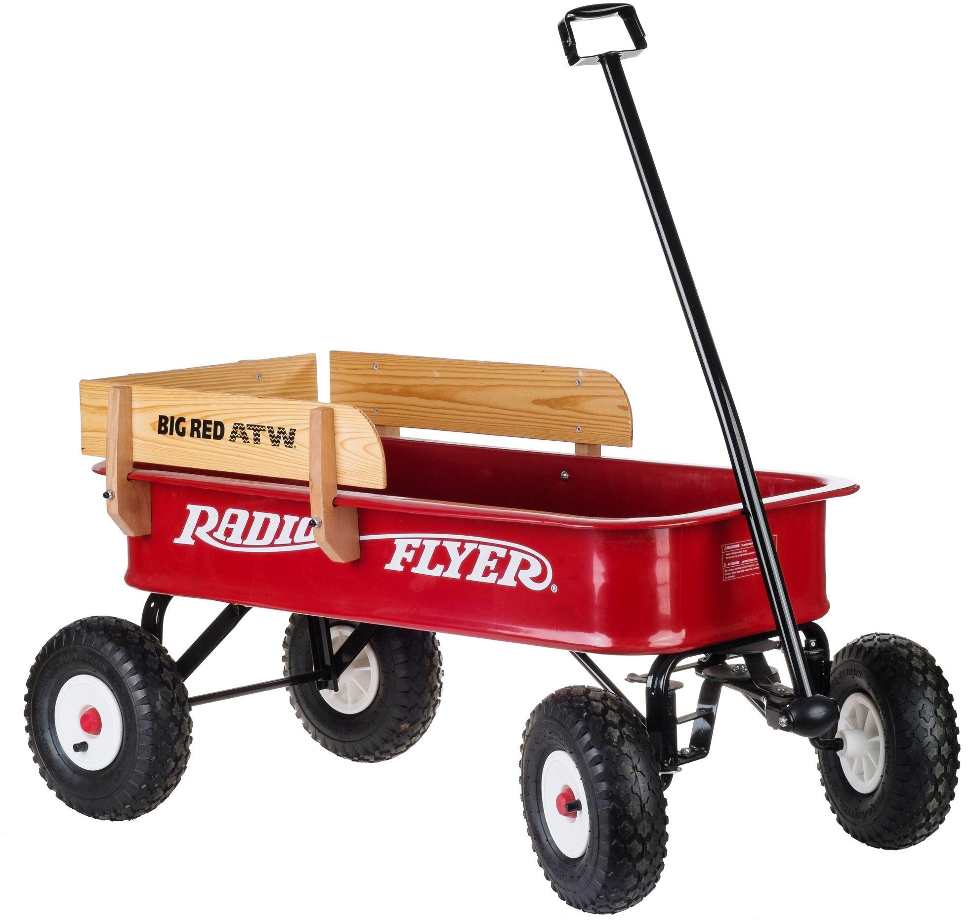 big red atw radio flyer wagon