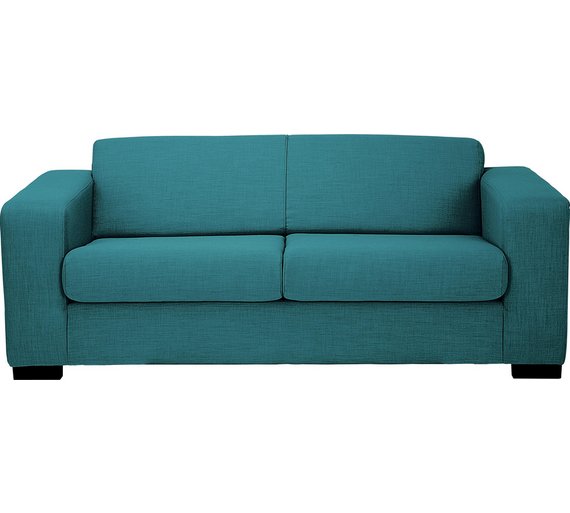 Buy Hygena New Ava 3 Seater Fabric Sofa Teal at Argos.co.uk Your