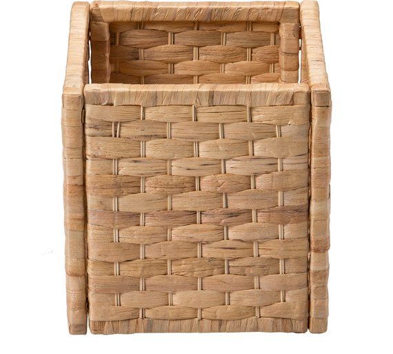 Buy HOME Water Hyacinth Cubed Storage Basket Small Weave at Argos.co