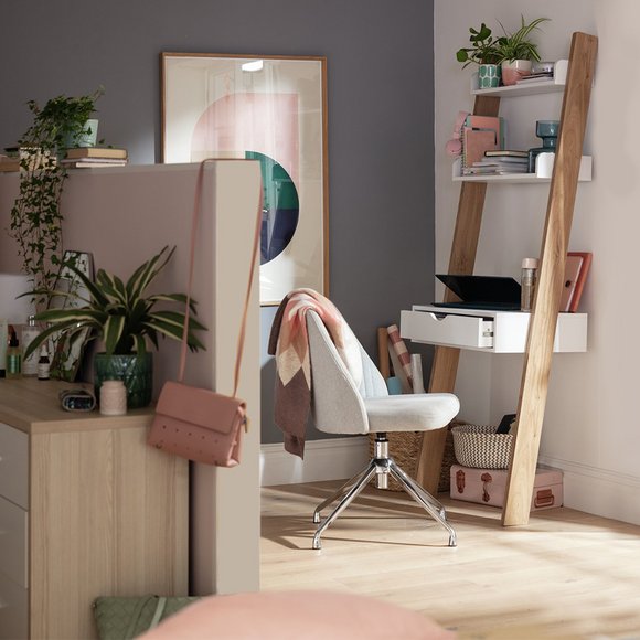 White office chair.