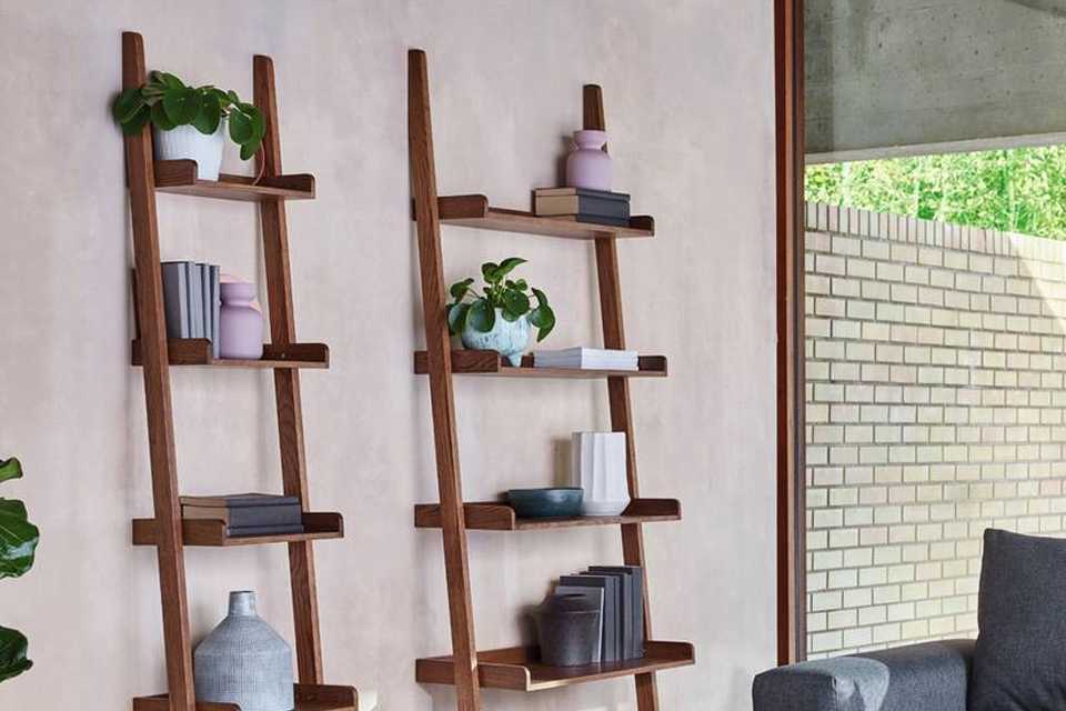 Habitat Jessie Ladder Shelf - Walnut Effect.