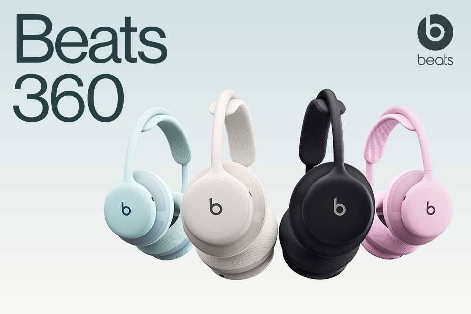 Beats 360 over-ear noise cancelling headphones. Sweat and water resistance, up to 32hr battery life.