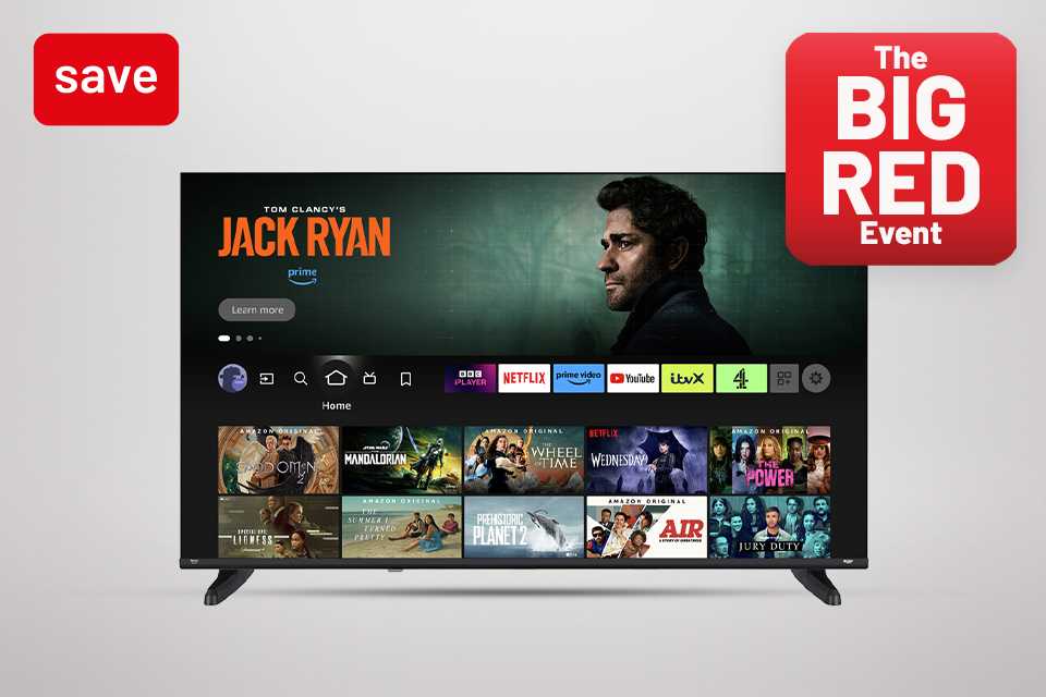The Big Red Event. Save up to 30% on selected TVs and accessories. With codes RED10, RED20, RED30.