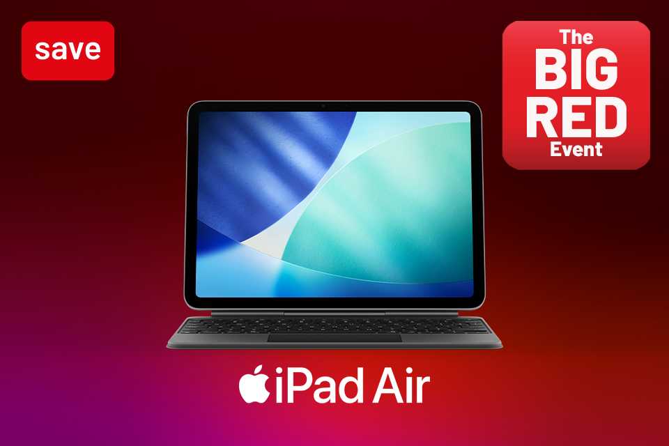 The Big Red Event. Save 10% on iPad Air. Using code RED10.