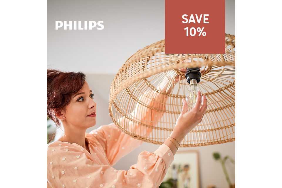 Philips lighting essentials. Save 10% on selected Philips lighting. Shop now.