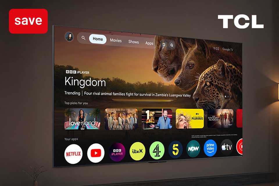 Save up to 15% on selected TCL TVs with codes INSTANT10 and INSTANT15.