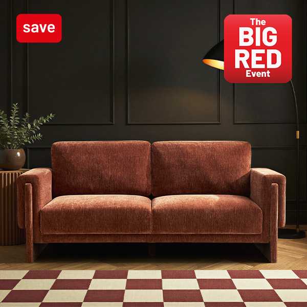The Big Red Event. Save up to 30% on selected furniture. Use code RED10, RED20 or RED30.