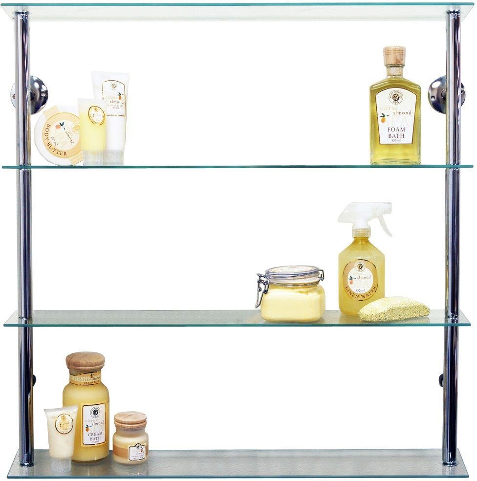 Wide Glass Shelving Unit - Clear. Review