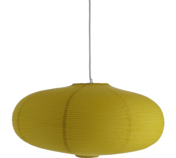 Buy Habitat Shiro Saffron Yellow Paper Pendant Shade at Argos.co.uk