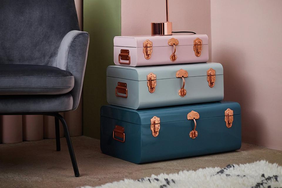 Habitat Ivar table lamp - copper & glass.