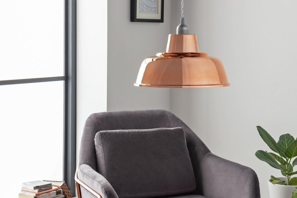 Argos Home metal shade - copper.