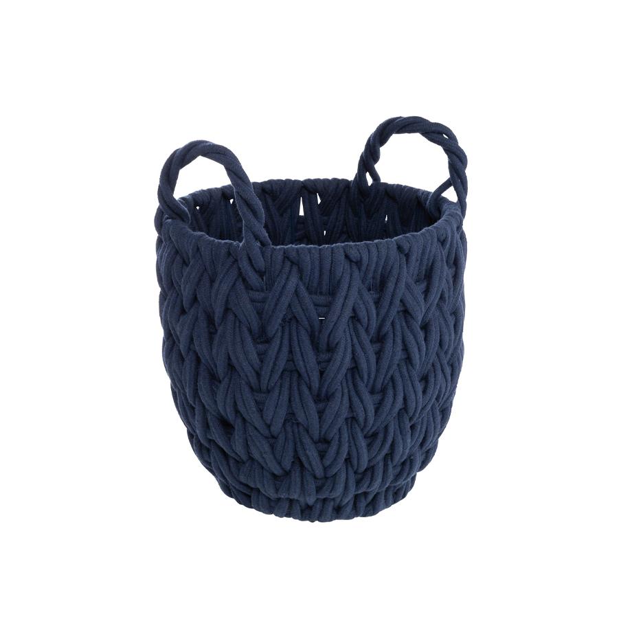 Argos Home rope storage basket - navy.