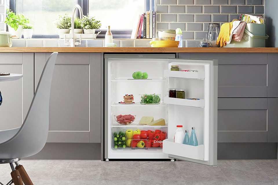 Beko UL4584S Under Counter Fridge - Silver.