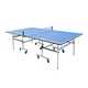 Table tennis tables.