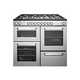 Bush BRC100DHESS 100cm Dual Fuel Range Cooker - Silver.