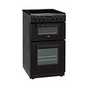 Bush DHBEDC50B 50cm Double Oven Electric Cooker - Black.