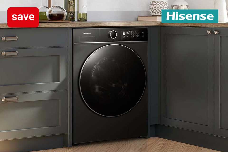 Claim up to £300 cashback on selected Hisense large kitchen appliances.