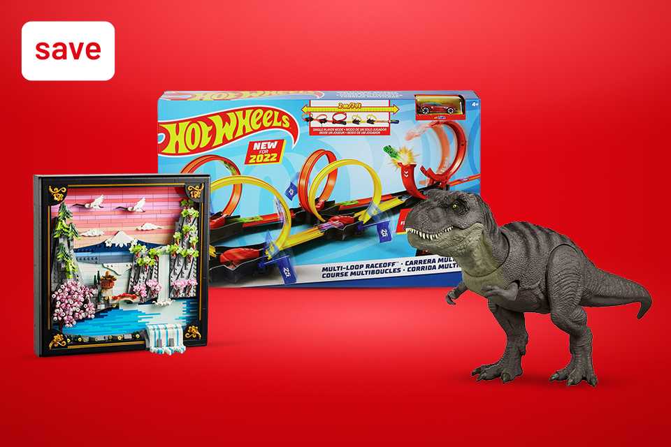 Save up to 1/3 on selected toys. Explore savings on LEGO®, Barbie and many more.