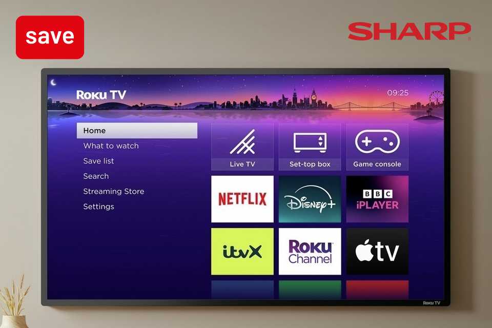 Shop our exclusive Sharp TVs from £129.99.
