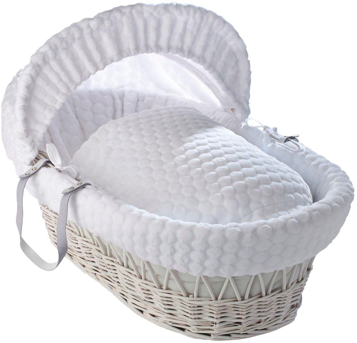 Clair de Lune Marshmallow White Wicker Moses Basket Review