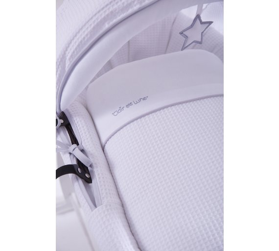 Buy Clair de Lune Silver Lining Wicker Moses Basket Dark at Argos.co