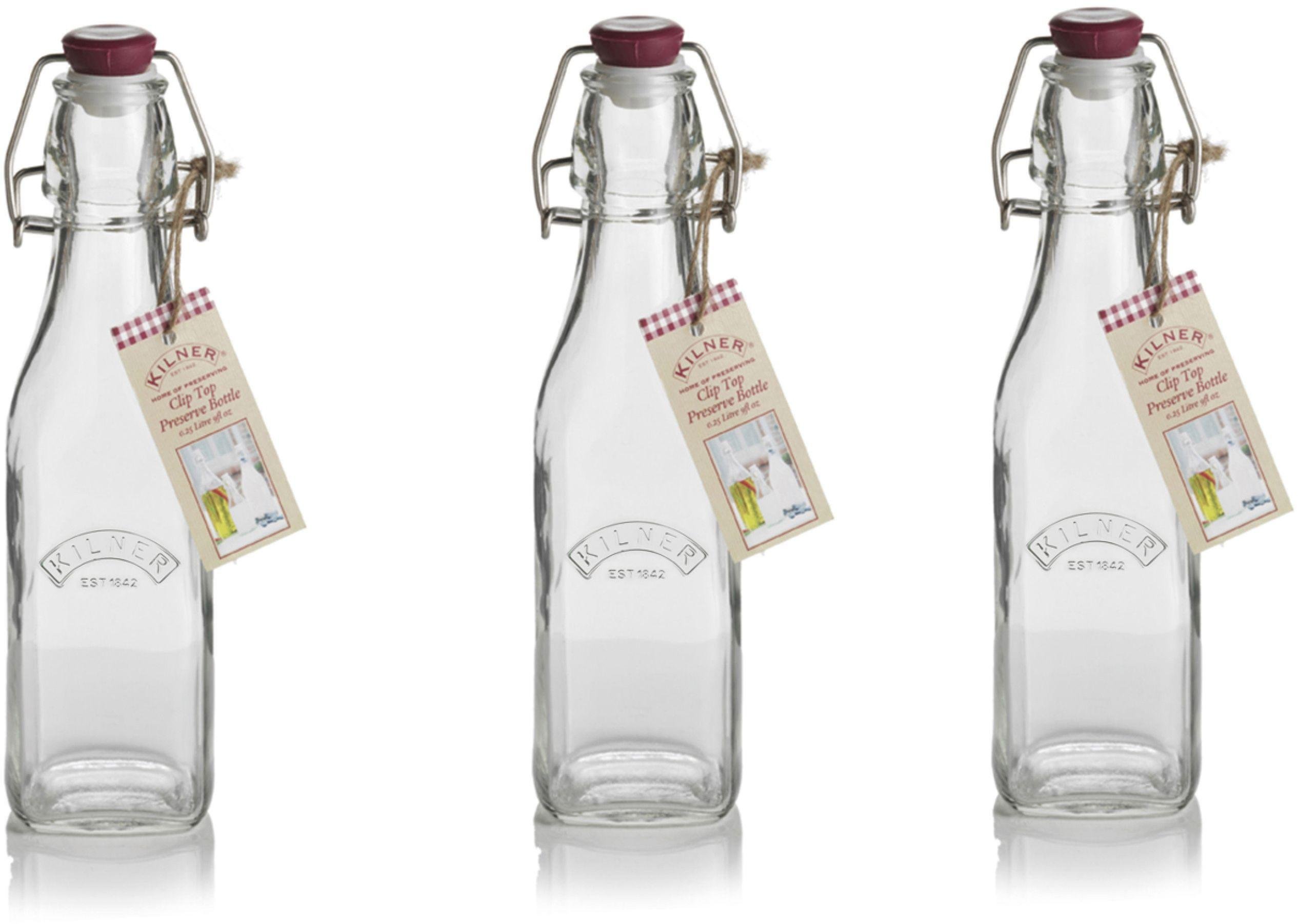 Kilner - 025L Square Cliptop Preserve Bottle - Pack of 3 Review