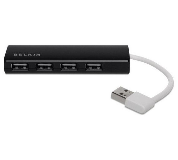Buy Belkin 4 Port Ultra Slim Mains Powered USB Hub at Argos.co.uk