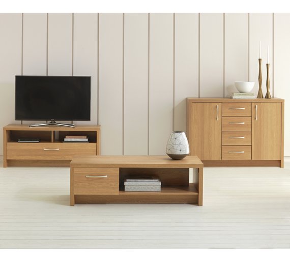 Buy Collection Venice 1 Drawer Coffee Table & TV UnitOak Effect at