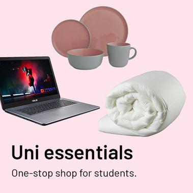 Uni essentials. One-stop shop for students.