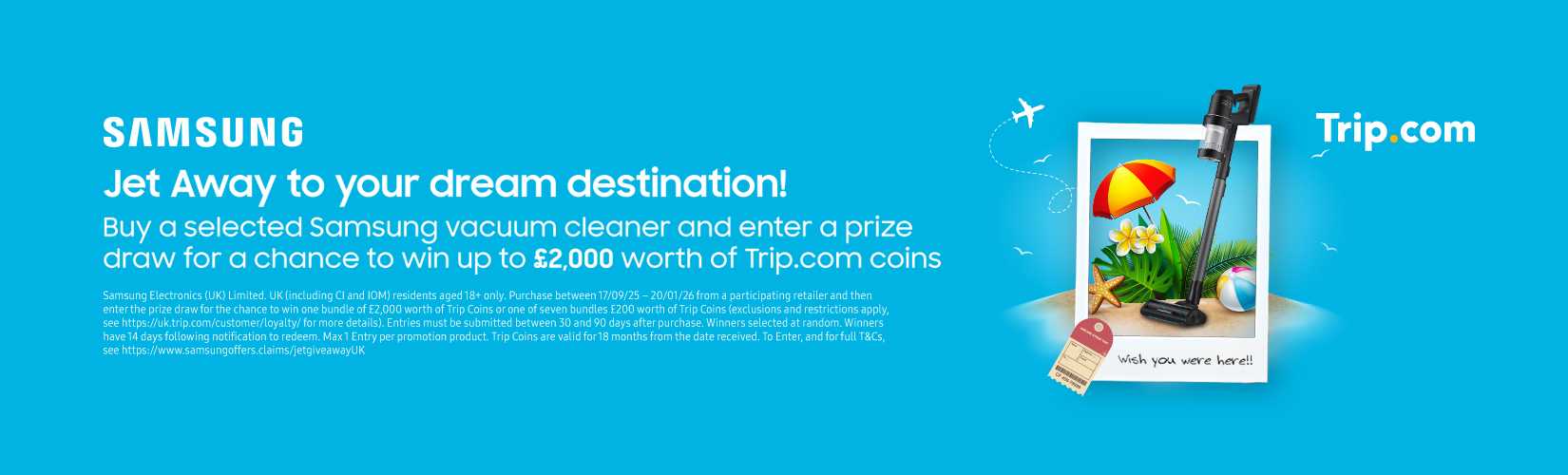 Samsung. Jet away to your dream destination!