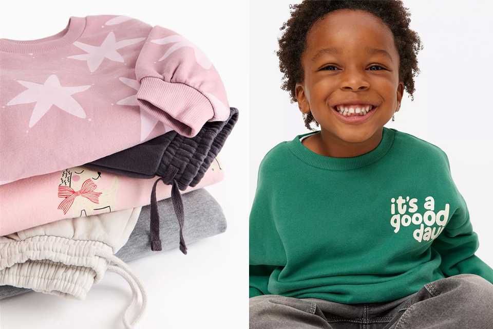 Shop 2 for 10 on selected kids sweatshirts and joggers.