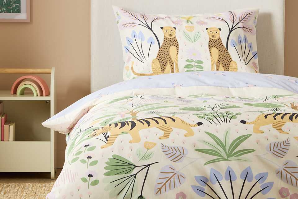 Refresh your kids bedroom from £10. Includes bedding, storage, cushions, home accessories and more.