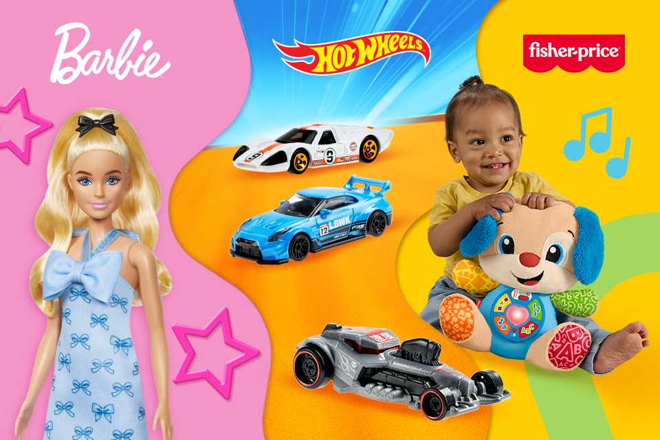 Spark joy and imagination this Christmas with Barbie, Hot Wheels and more!
