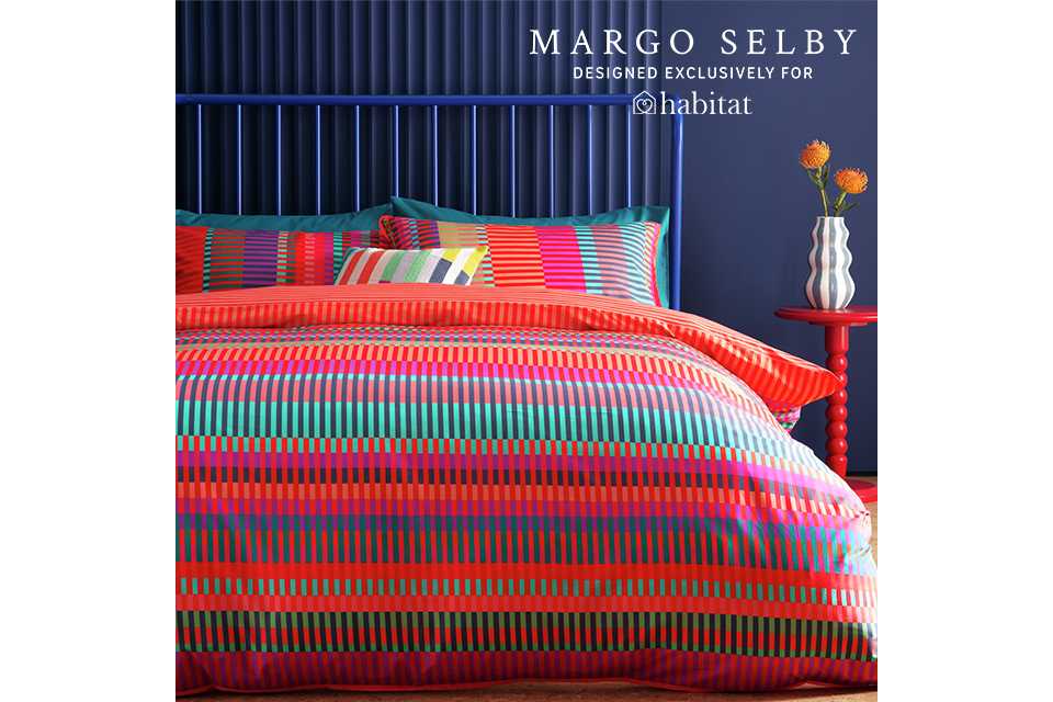 Patterns with punch. Uplift your space with our ‘Designed by Margo Selby’ collection. Shop the exclusive range.