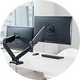 ProperAV Dual Swing Arm Monitor Mount Gas Spring 17-32 Inch.