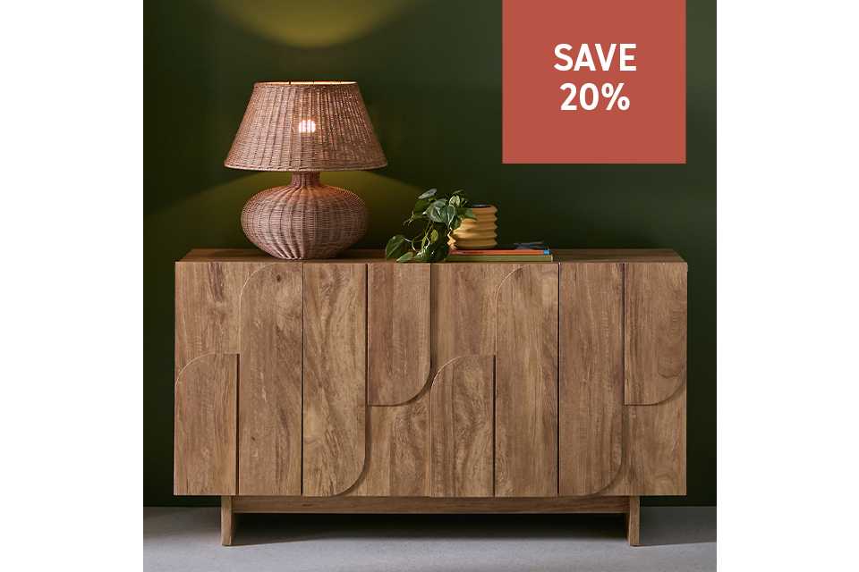 Save 20% on selected indoor furniture on orders over £100. New lines added. Use code FURN20. Shop now.