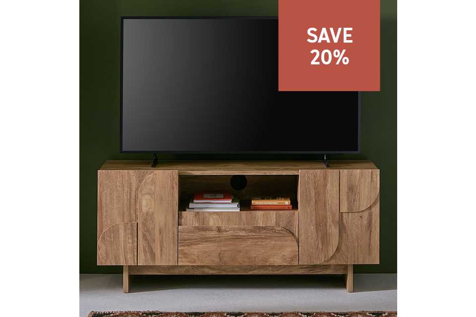 Our latest offers. Save 20 percent on selected TV units with code TVUNIT20.