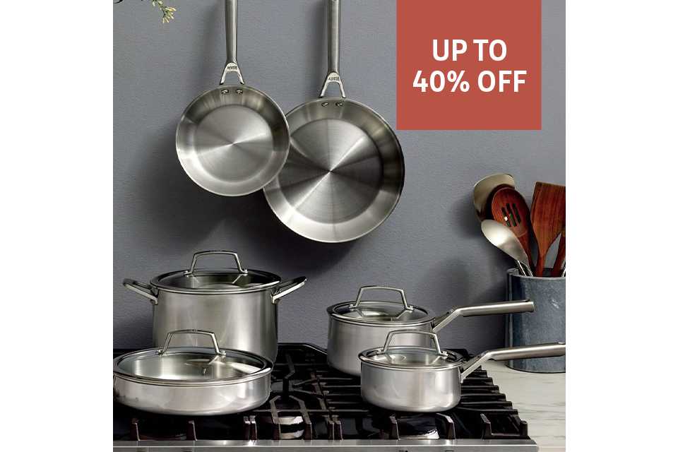 Our latest offers. Save up to 40 percent on selected cook and tableware.