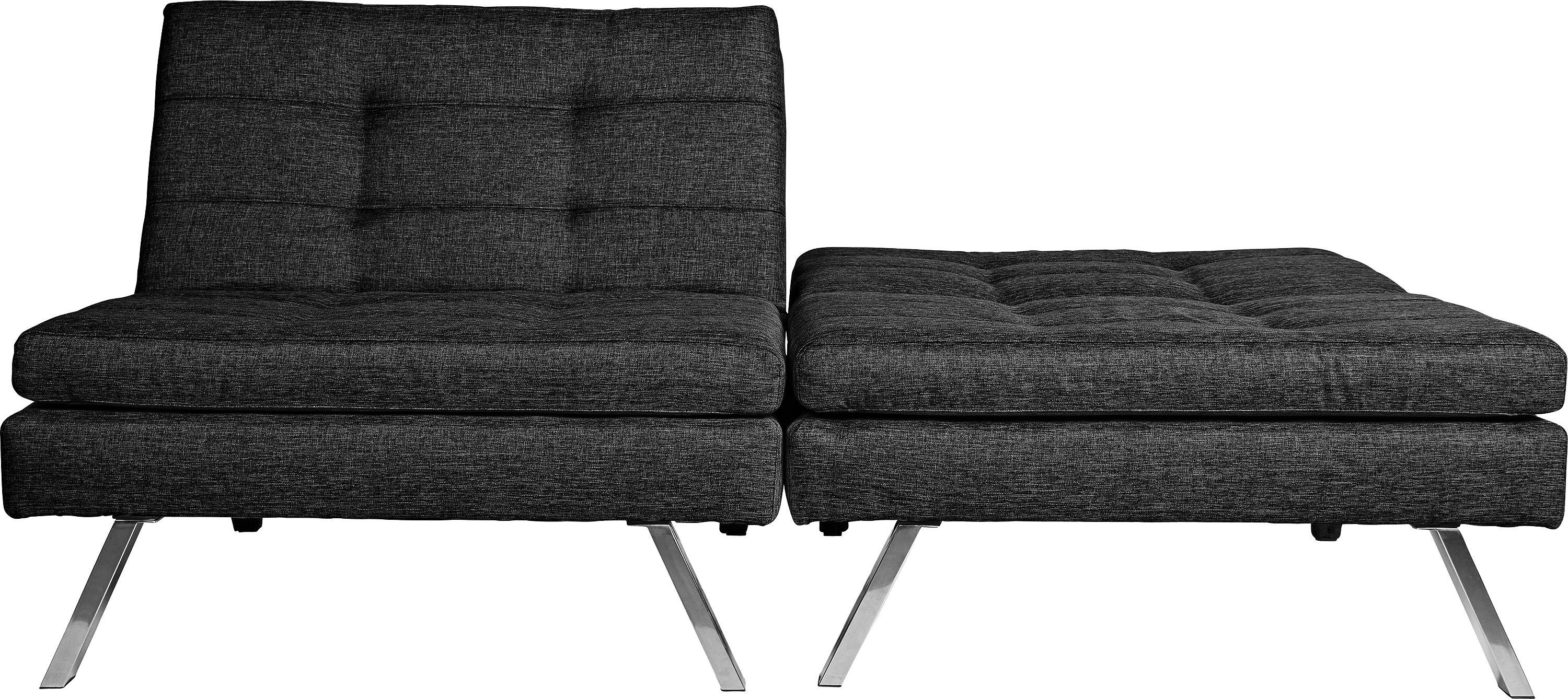 Buy Hygena Duo 2 Seater Clic Clac Sofa Bed Charcoal at Argos.co.uk