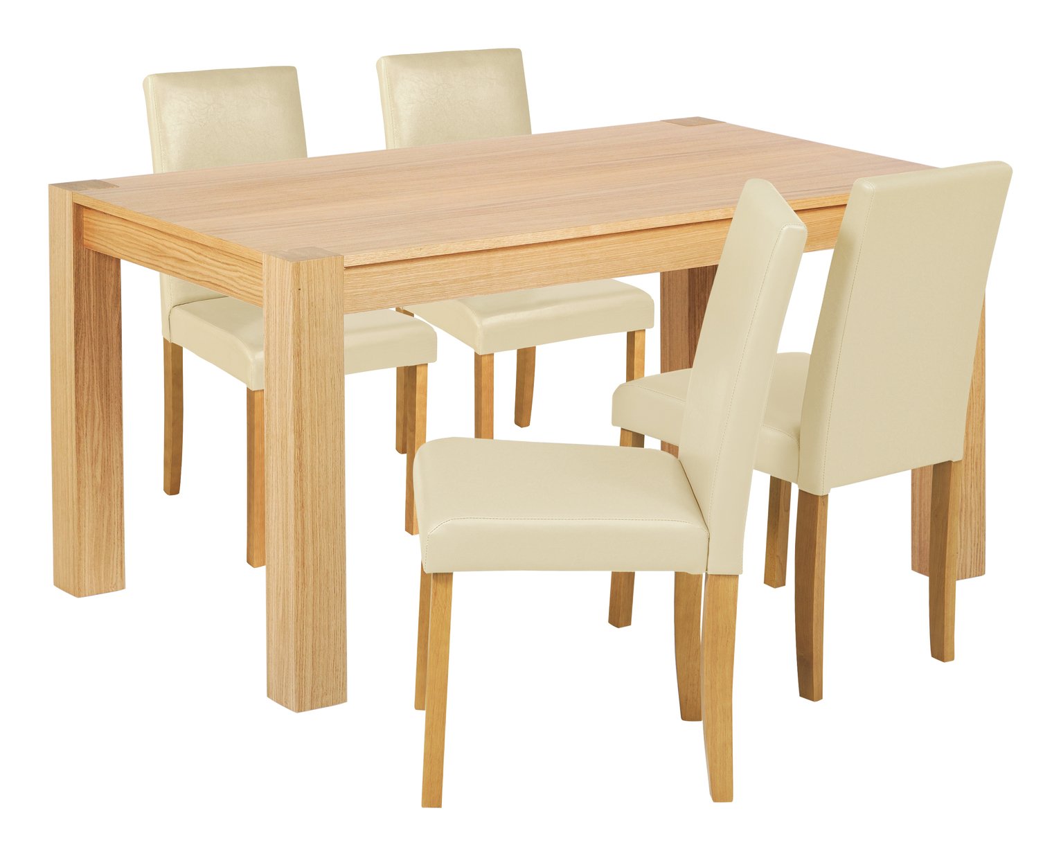 Collections Indiana Solid Oak Table & 4 Chairs review