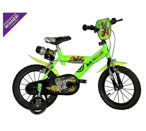 ninja turtle bike with training wheels