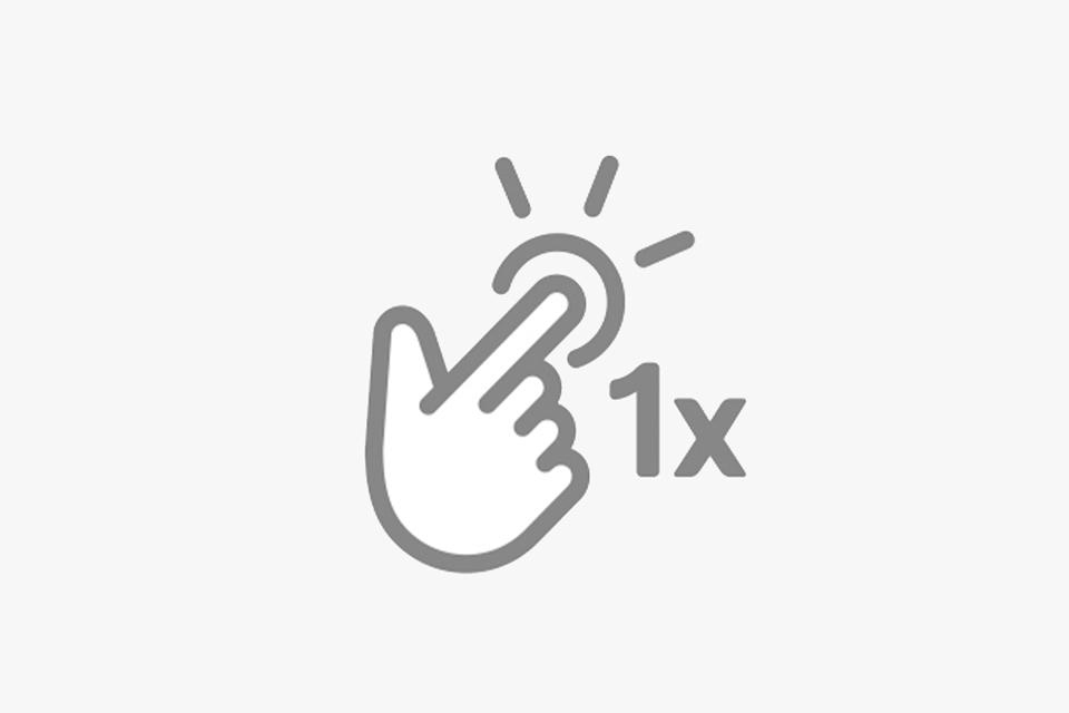 One touch.