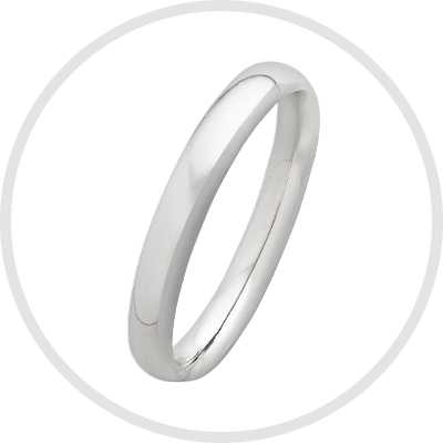 Revere Sterling Silver Wedding Band - J.