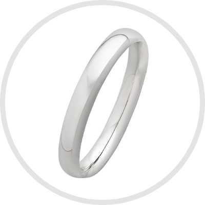 Revere Sterling Silver Wedding Band - J.